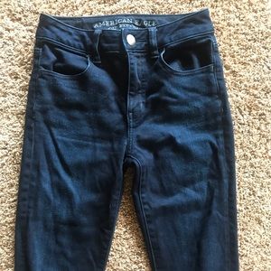 AEO Jeggings Size 0, High Rise, Dark Wash